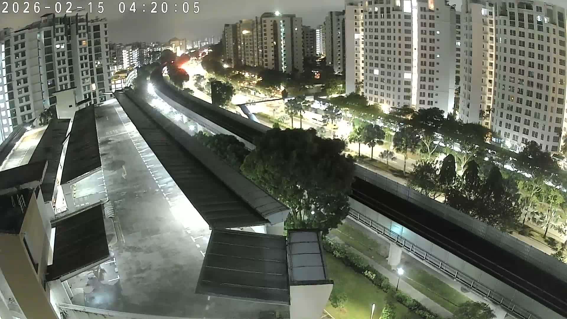 Singapore, Woodlands Avenue 7 & SMRT North South Metro Line Live Cam - Woodlands East, Woodlands, North West Region, Singapore