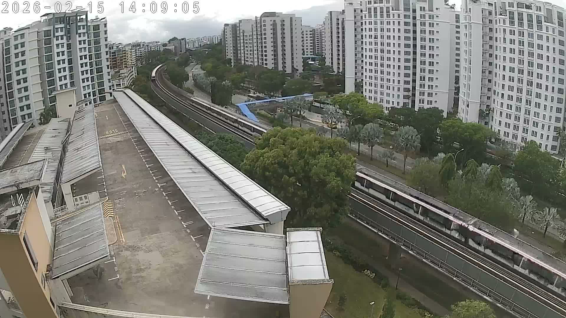 Singapore, Woodlands Avenue 7 & SMRT North South Metro Line Live Cam - Woodlands East, Woodlands, North West Region, Singapore