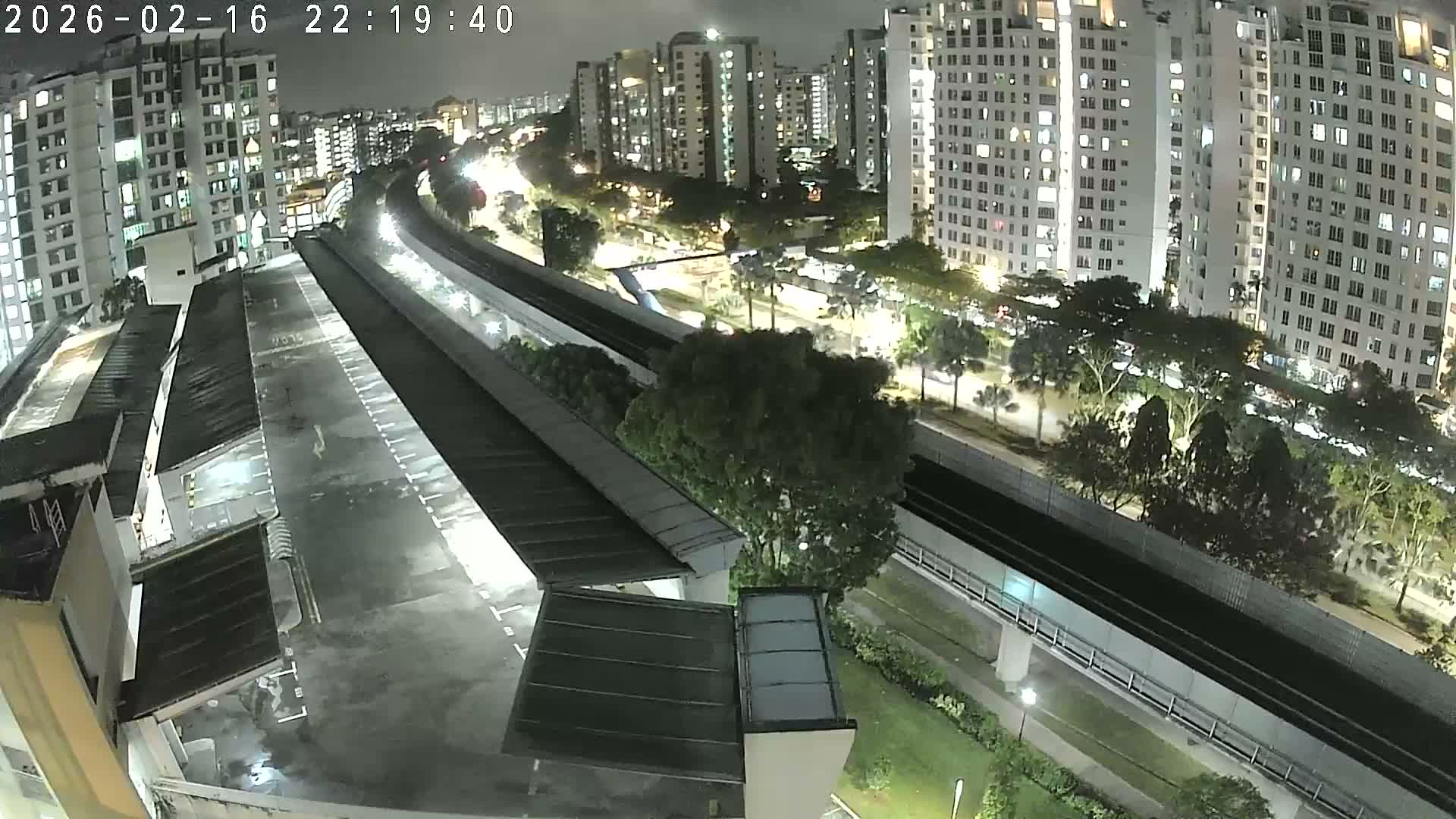 Singapore, Woodlands Avenue 7 & SMRT North South Metro Line Live Cam - Woodlands East, Woodlands, North West Region, Singapore