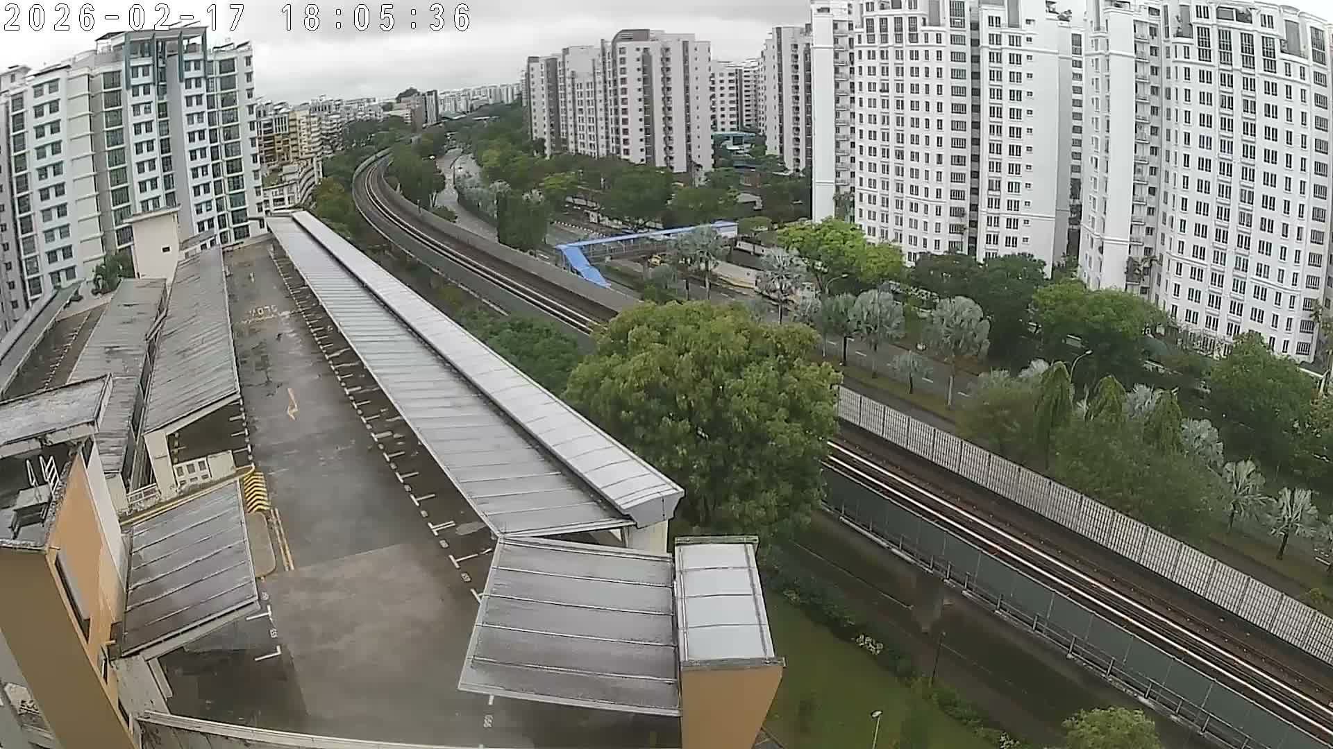Singapore, Woodlands Avenue 7 & SMRT North South Metro Line Live Cam - Woodlands East, Woodlands, North West Region, Singapore