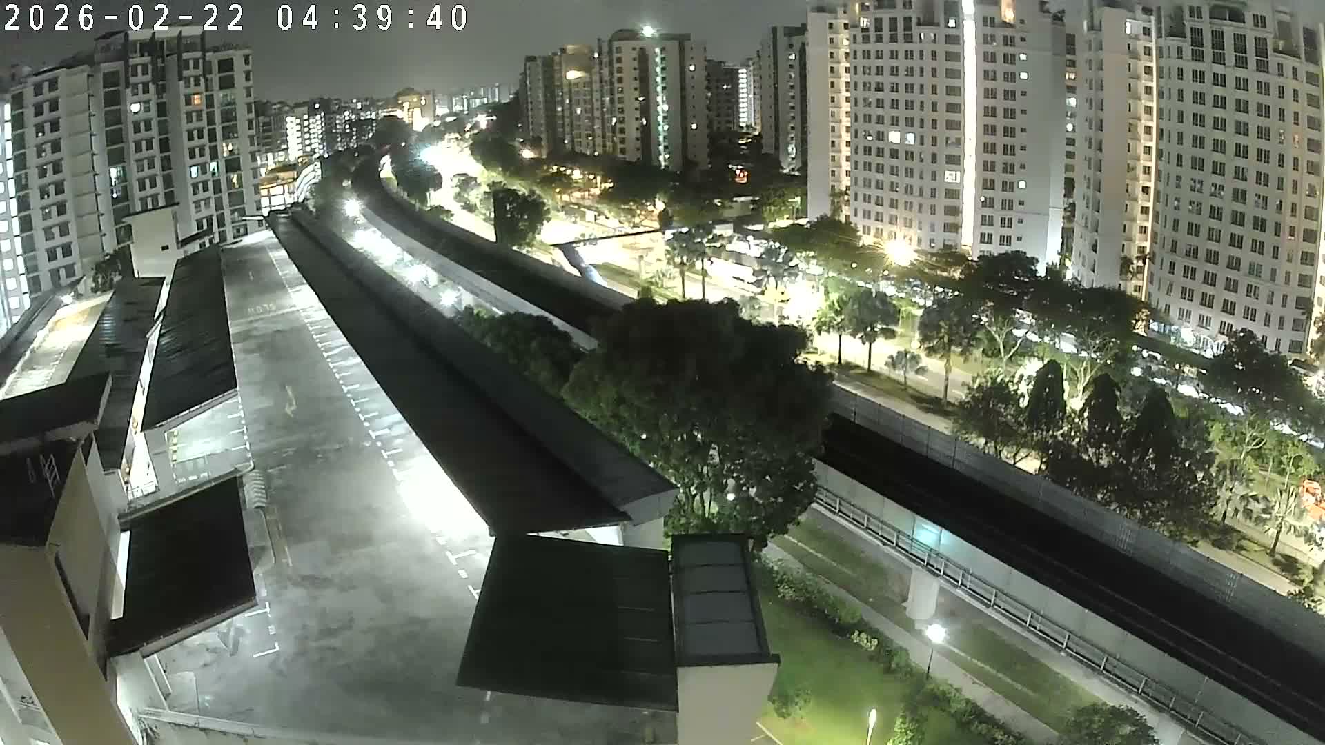 Singapore, Woodlands Avenue 7 & SMRT North South Metro Line Live Cam - Woodlands East, Woodlands, North West Region, Singapore