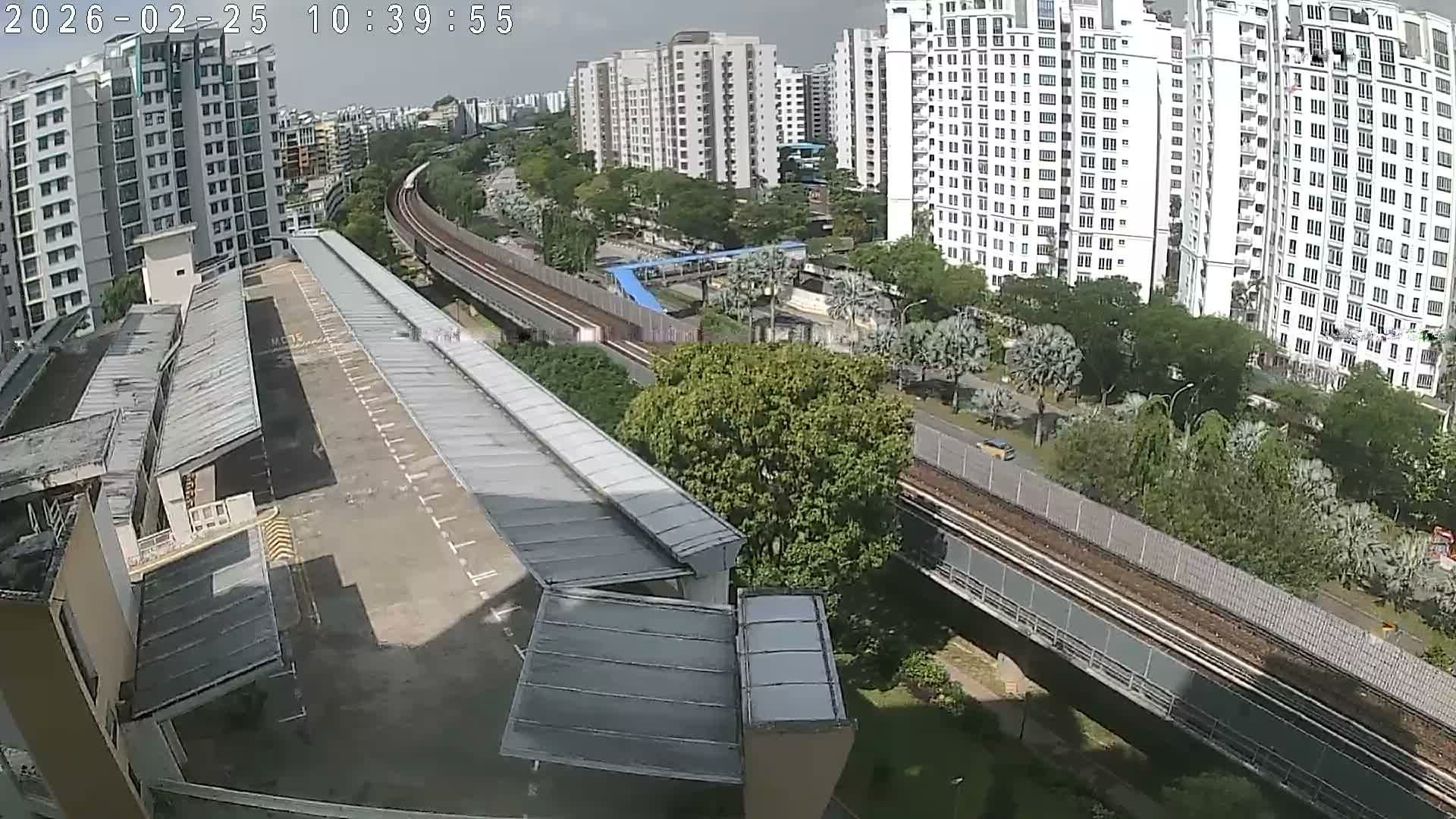 Singapore, Woodlands Avenue 7 & SMRT North South Metro Line Live Cam - Woodlands East, Woodlands, North West Region, Singapore