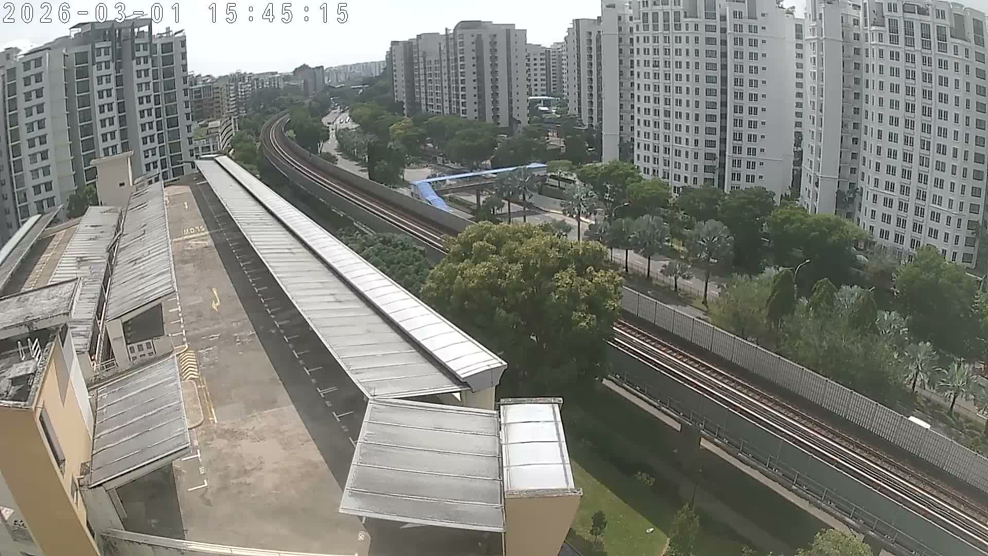 Singapore, Woodlands Avenue 7 & SMRT North South Metro Line Live Cam - Woodlands East, Woodlands, North West Region, Singapore