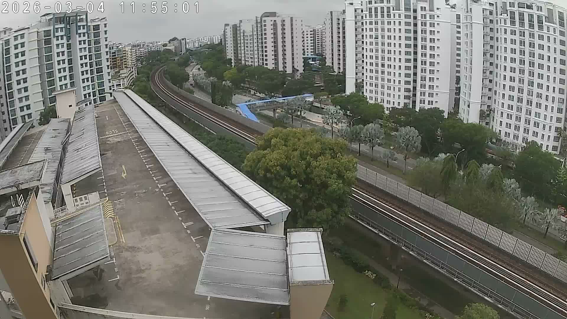 Singapore, Woodlands Avenue 7 & SMRT North South Metro Line Live Cam - Woodlands East, Woodlands, North West Region, Singapore