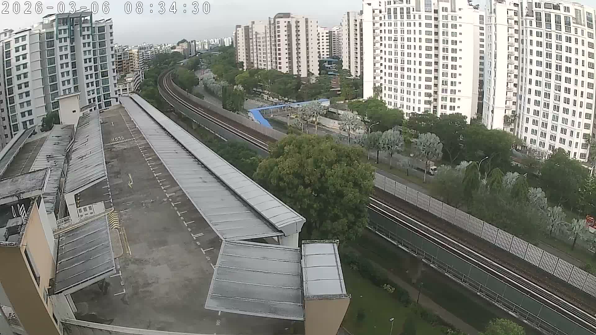 Singapore, Woodlands Avenue 7 & SMRT North South Metro Line Live Cam - Woodlands East, Woodlands, North West Region, Singapore