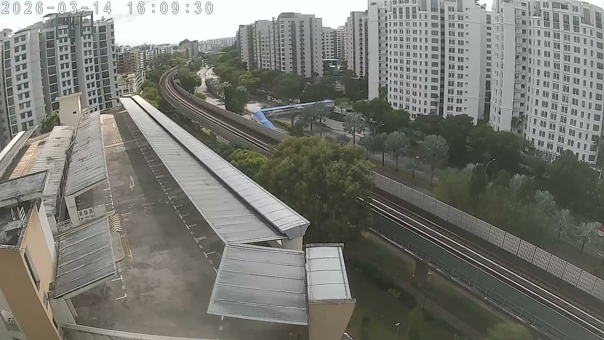 Singapore, Woodlands Avenue 7 & SMRT North South Metro Line Live Cam - Woodlands East, Woodlands, North West Region, Singapore