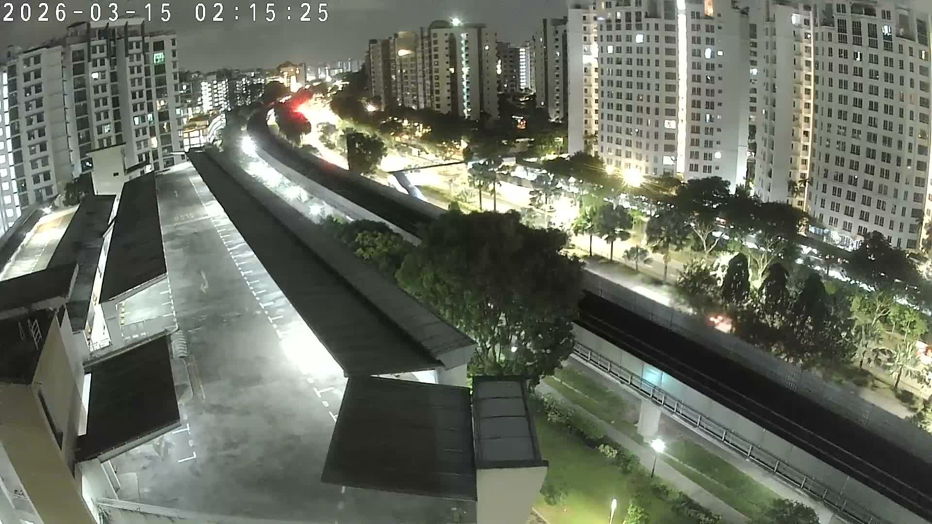 Singapore, Woodlands Avenue 7 & SMRT North South Metro Line Live Cam - Woodlands East, Woodlands, North West Region, Singapore