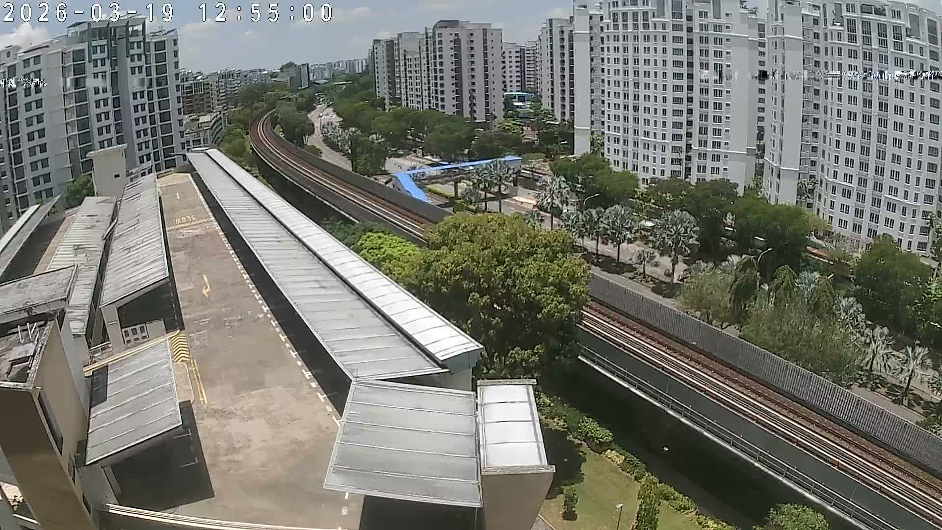Singapore, Woodlands Avenue 7 & SMRT North South Metro Line Live Cam - Woodlands East, Woodlands, North West Region, Singapore