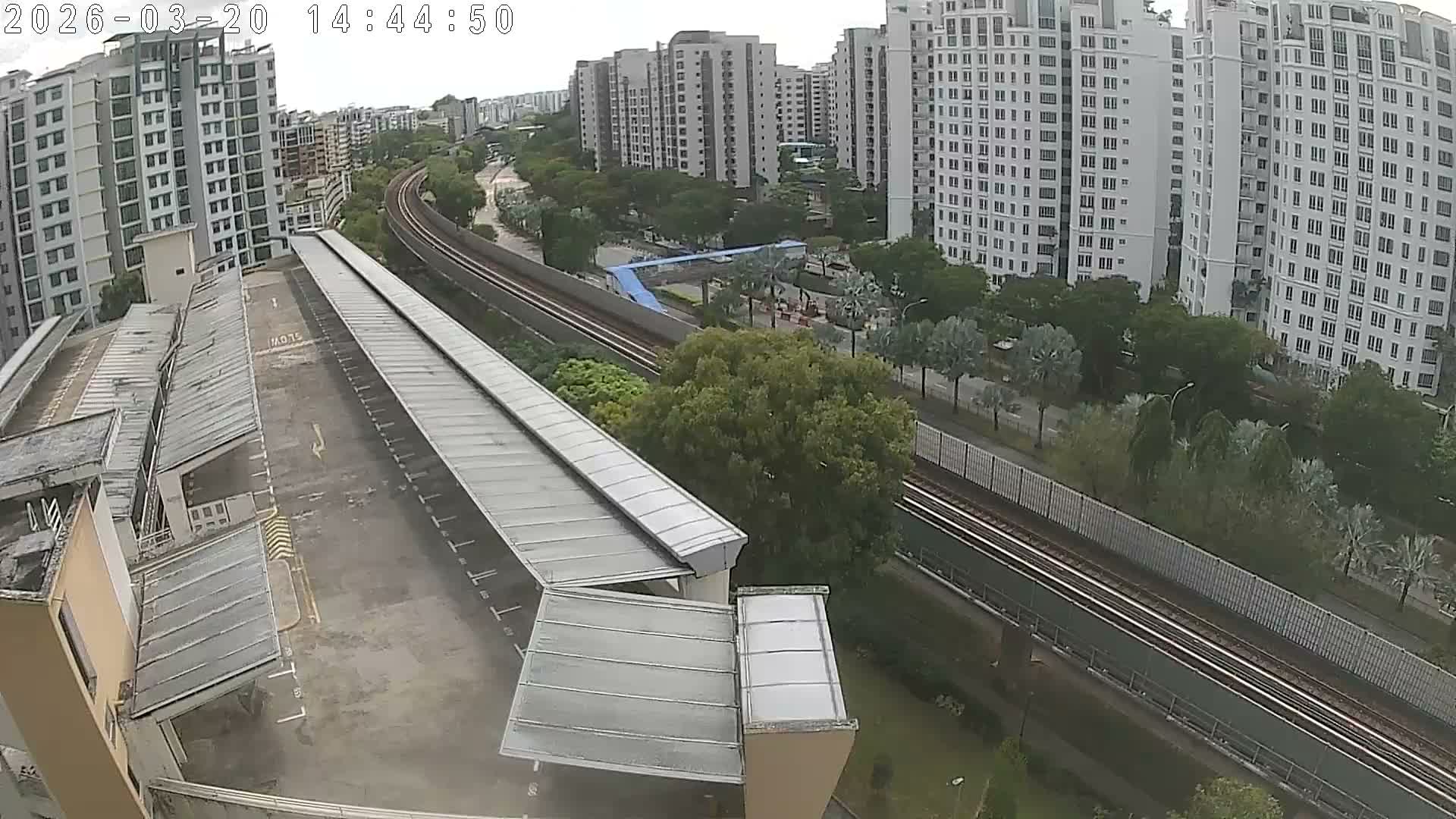Singapore, Woodlands Avenue 7 & SMRT North South Metro Line Live Cam - Woodlands East, Woodlands, North West Region, Singapore