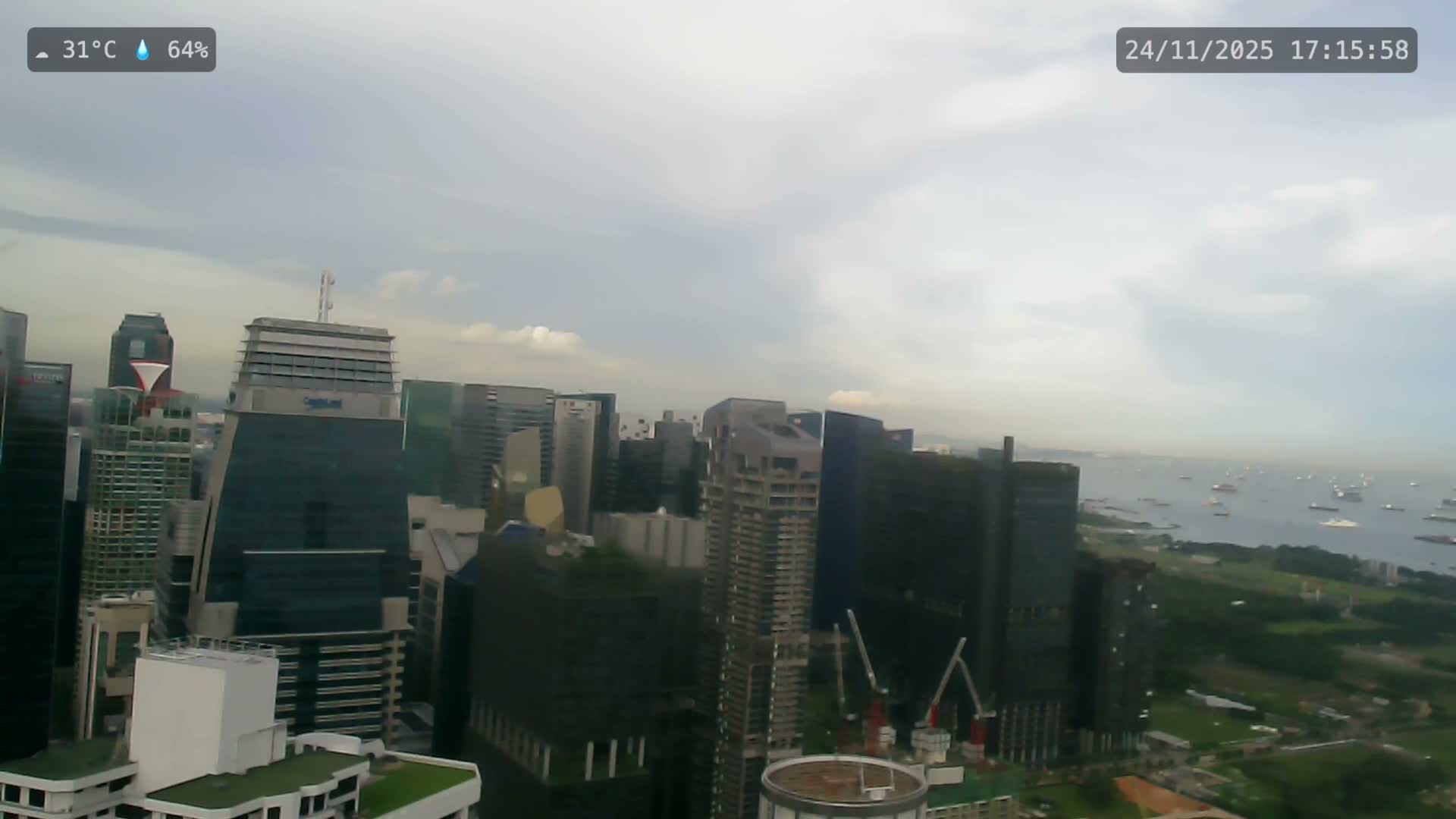 Singapore City Centre Skyline Live Cam  - Anson, Downtown Core, Central, Area, Central Singapore, Singapore