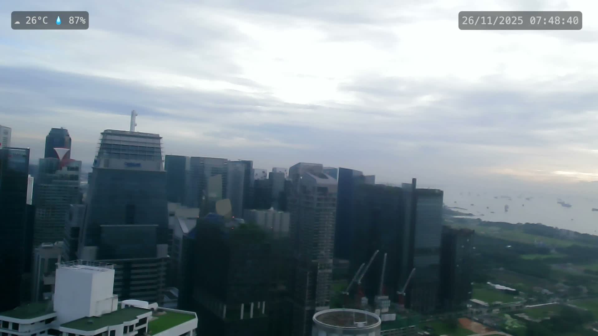 Singapore City Centre Skyline Live Cam  - Anson, Downtown Core, Central, Area, Central Singapore, Singapore