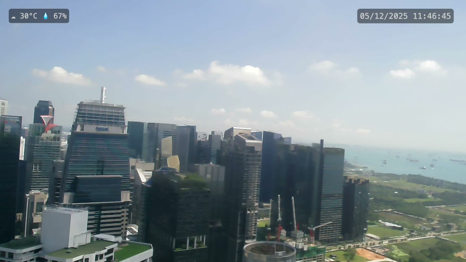 Singapore City Centre Skyline Live Cam  - Anson, Downtown Core, Central, Area, Central Singapore, Singapore