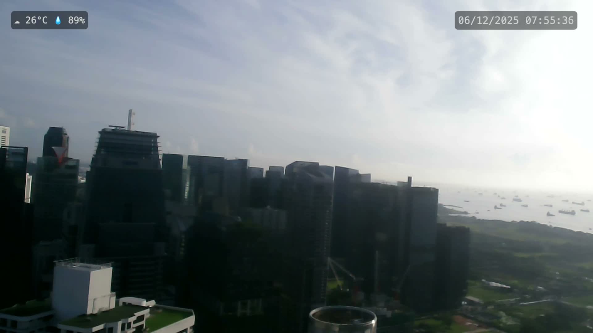 Singapore City Centre Skyline Live Cam  - Anson, Downtown Core, Central, Area, Central Singapore, Singapore