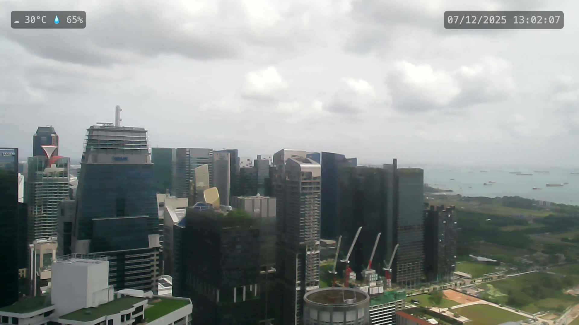 Singapore City Centre Skyline Live Cam  - Anson, Downtown Core, Central, Area, Central Singapore, Singapore