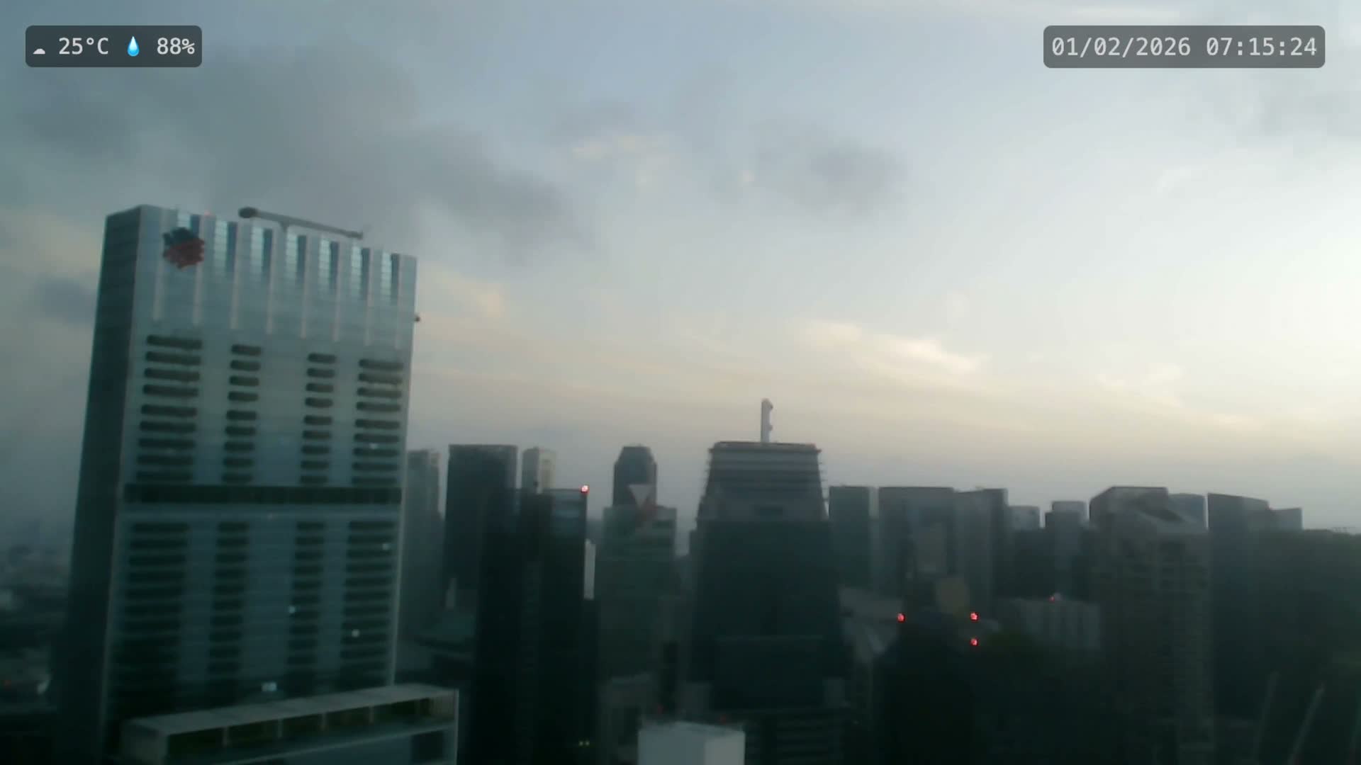 Singapore City Centre Skyline Live Cam  - Anson, Downtown Core, Central, Area, Central Singapore, Singapore