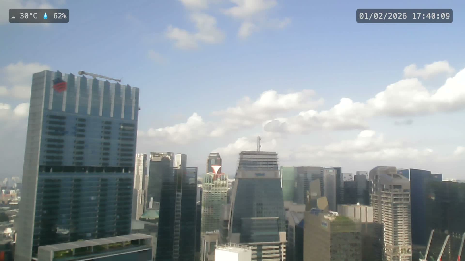 Singapore City Centre Skyline Live Cam  - Anson, Downtown Core, Central, Area, Central Singapore, Singapore