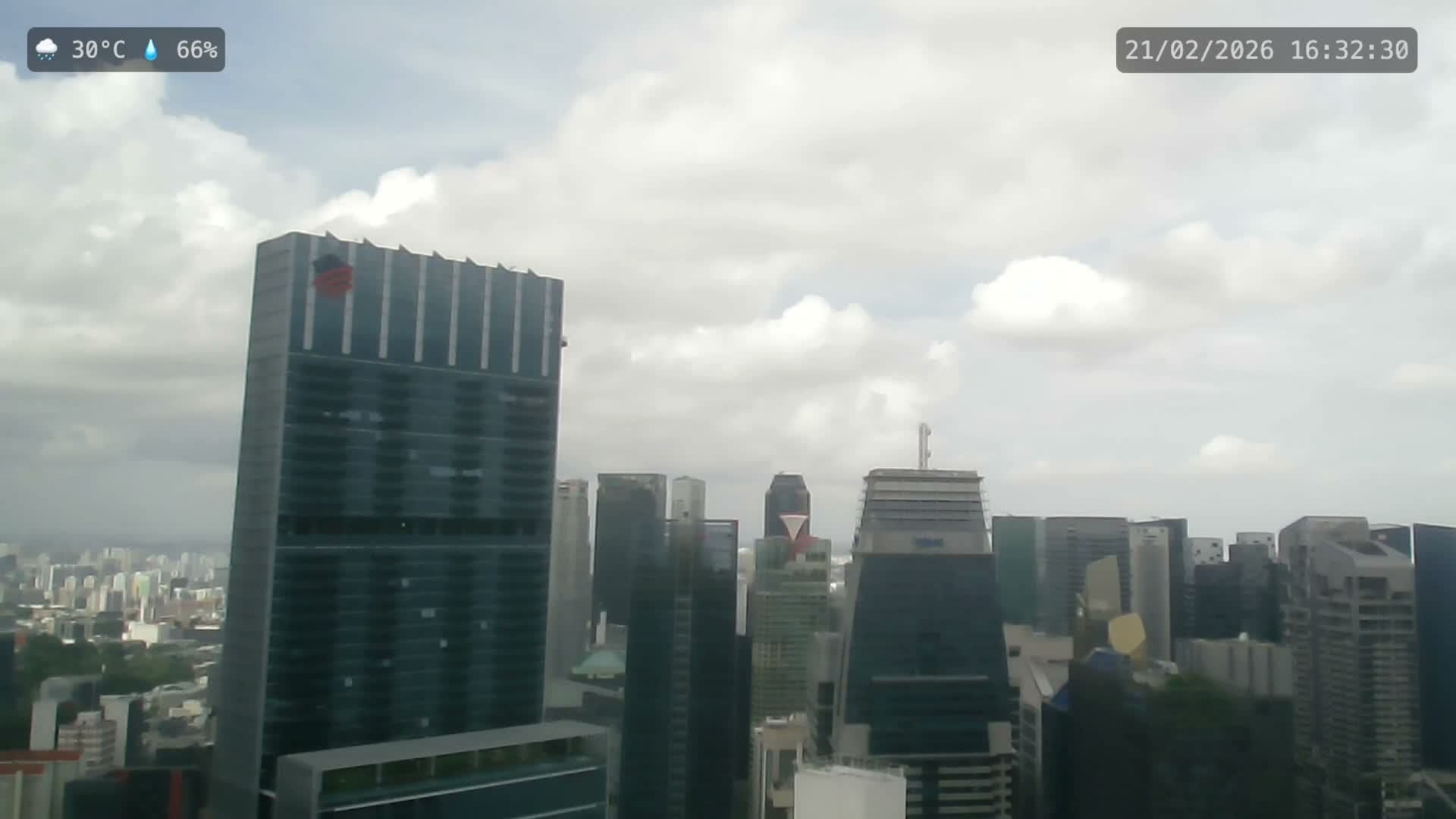 Singapore City Centre Skyline Live Cam  - Anson, Downtown Core, Central, Area, Central Singapore, Singapore