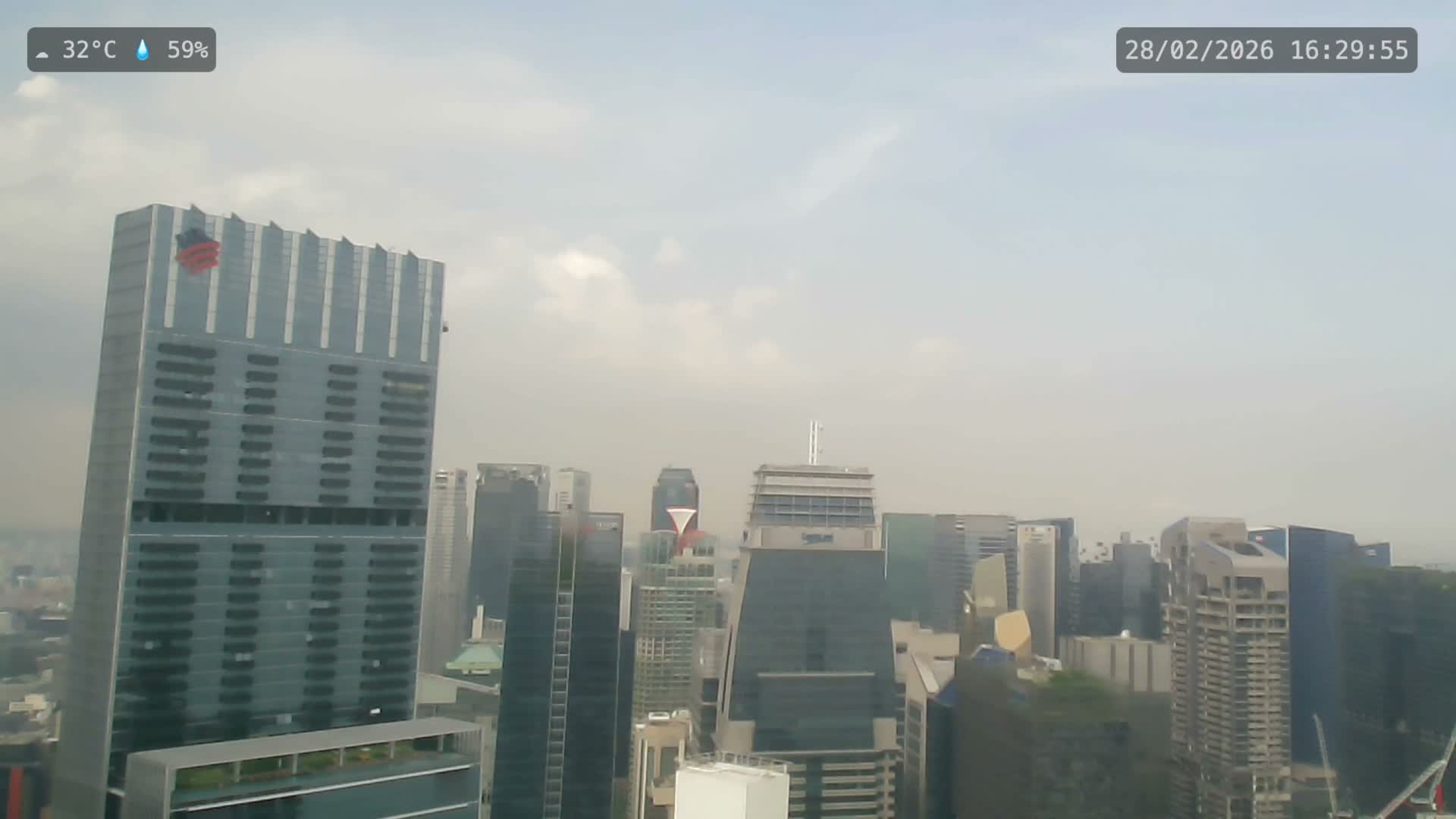 Singapore City Centre Skyline Live Cam  - Anson, Downtown Core, Central, Area, Central Singapore, Singapore