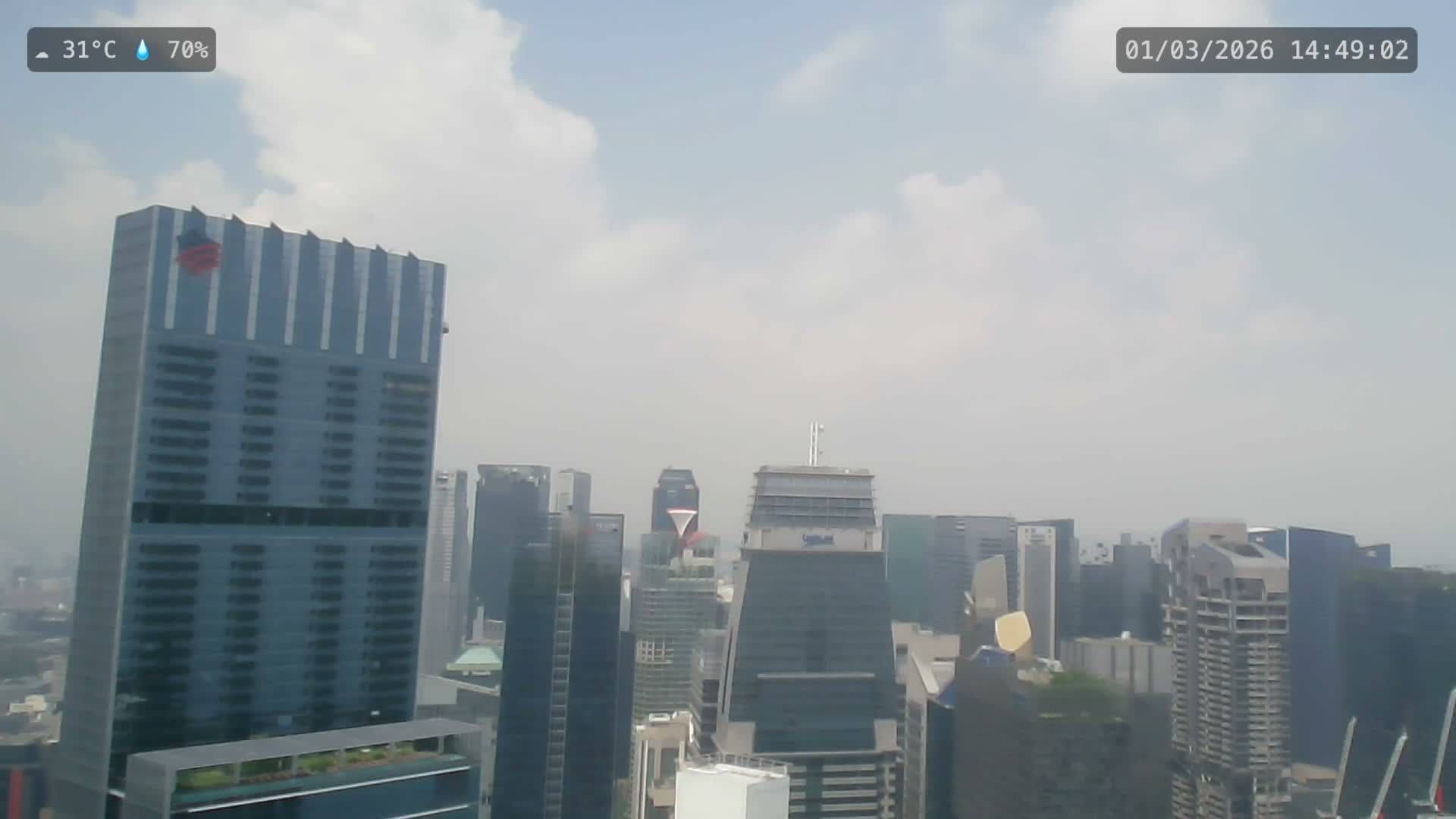 Singapore City Centre Skyline Live Cam  - Anson, Downtown Core, Central, Area, Central Singapore, Singapore