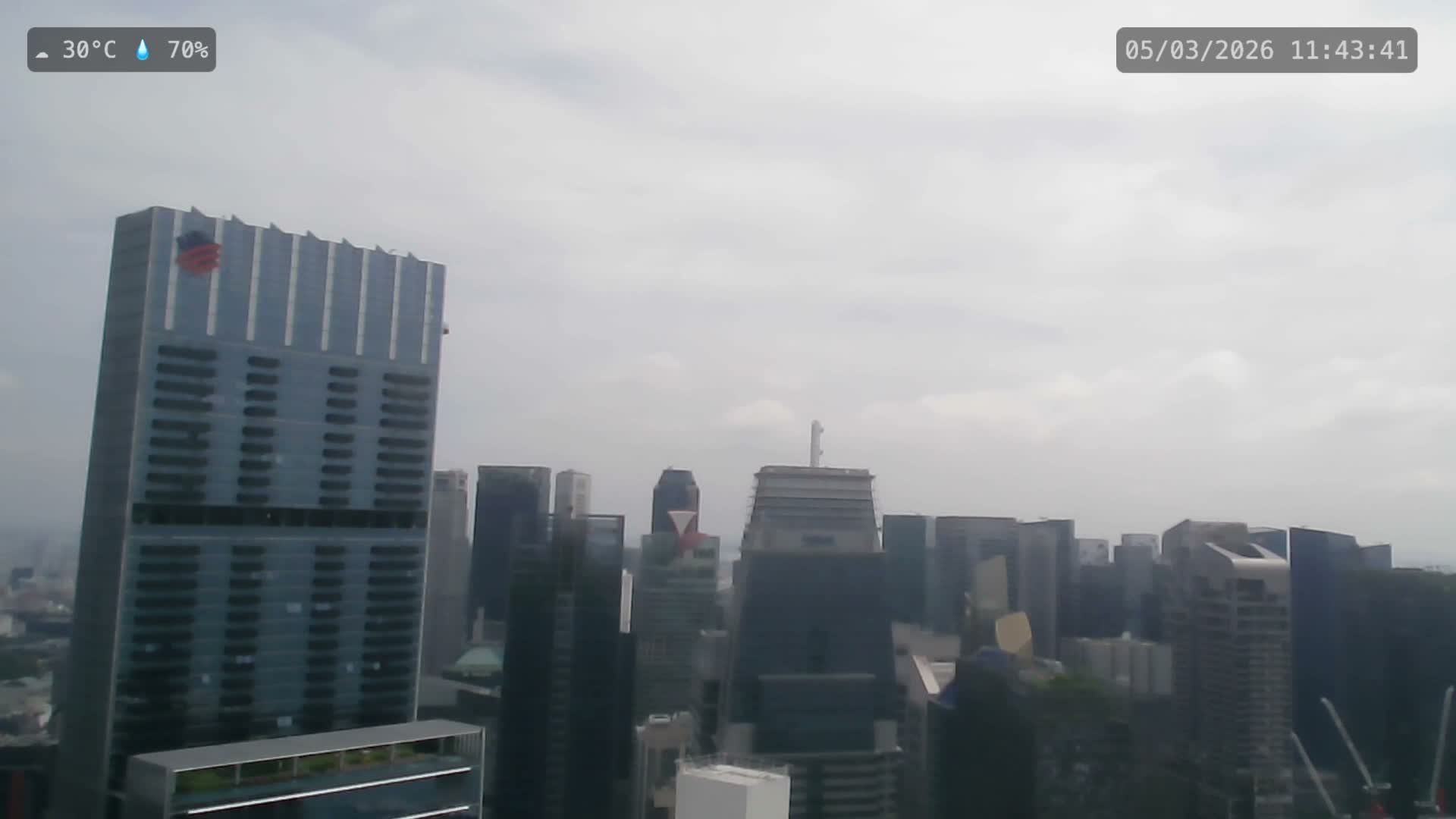 Singapore City Centre Skyline Live Cam  - Anson, Downtown Core, Central, Area, Central Singapore, Singapore