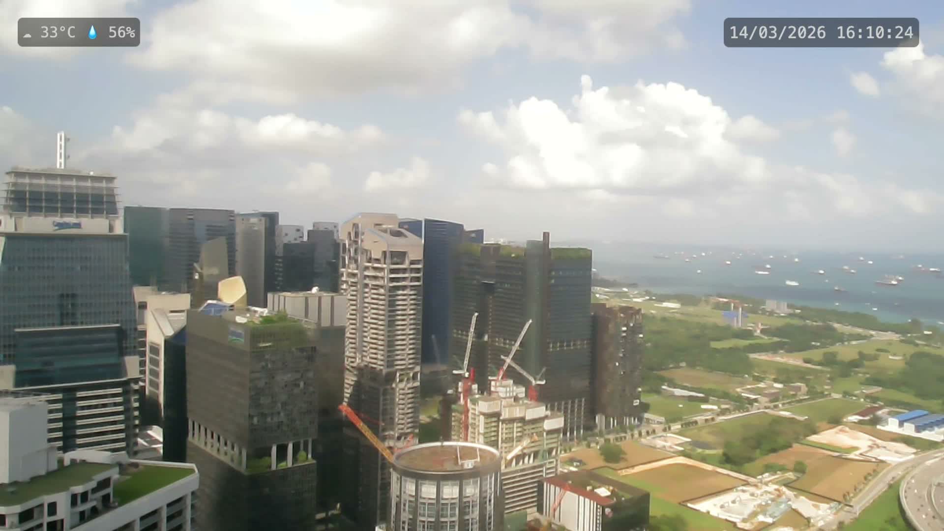 Singapore City Centre Skyline Live Cam  - Anson, Downtown Core, Central, Area, Central Singapore, Singapore