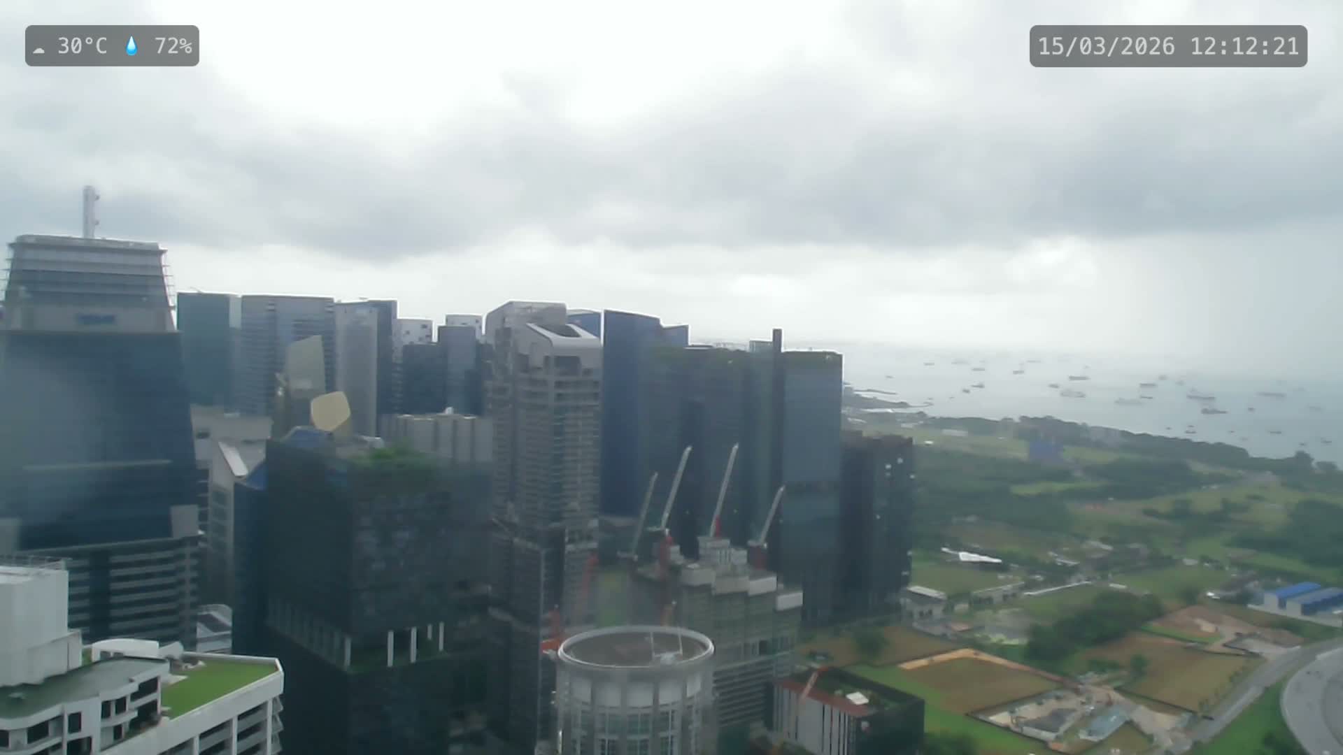 Singapore City Centre Skyline Live Cam  - Anson, Downtown Core, Central, Area, Central Singapore, Singapore