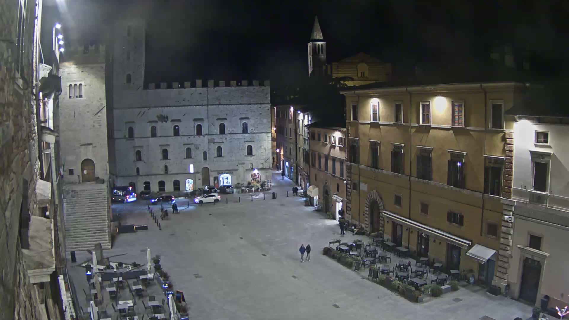 Todi, Piazza del Popolo Square Live Cam - Todi, Perugia, Umbria, Italia