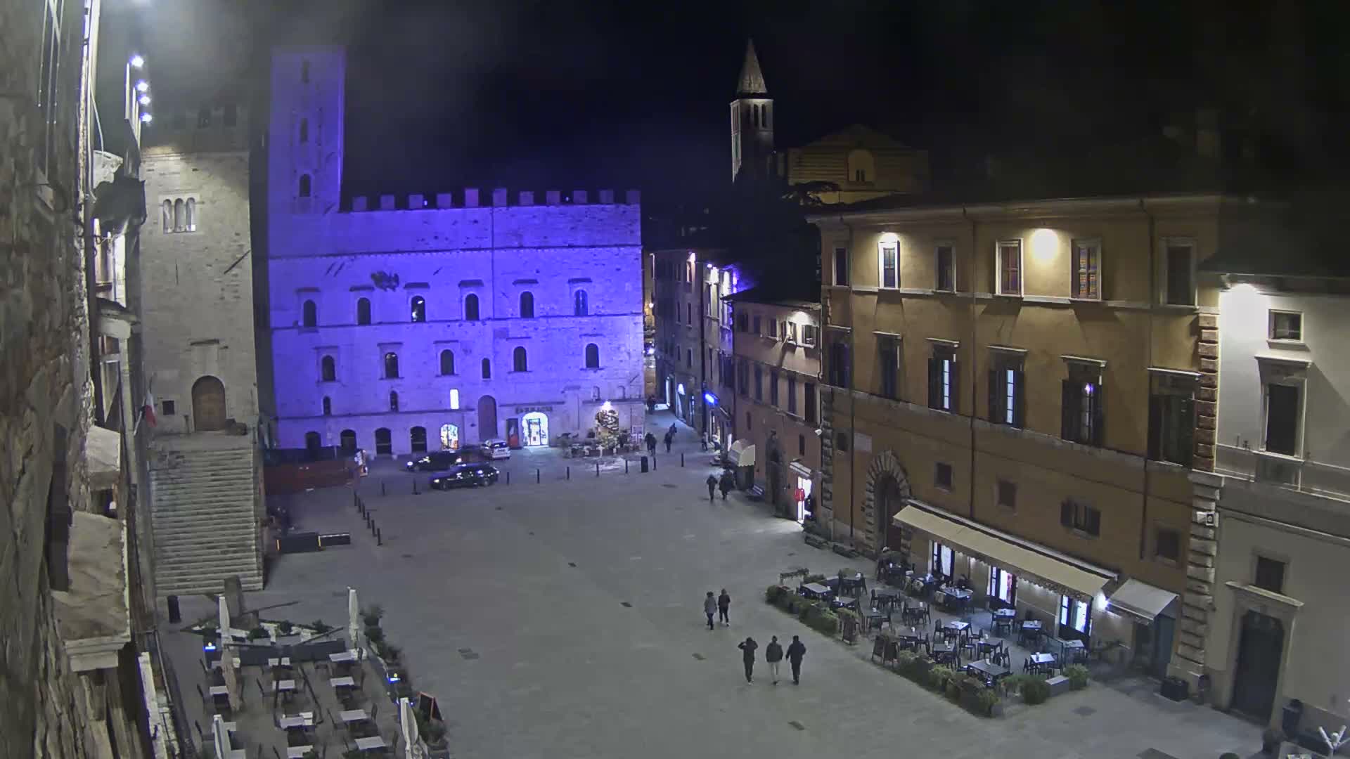 Todi, Piazza del Popolo Square Live Cam - Todi, Perugia, Umbria, Italia