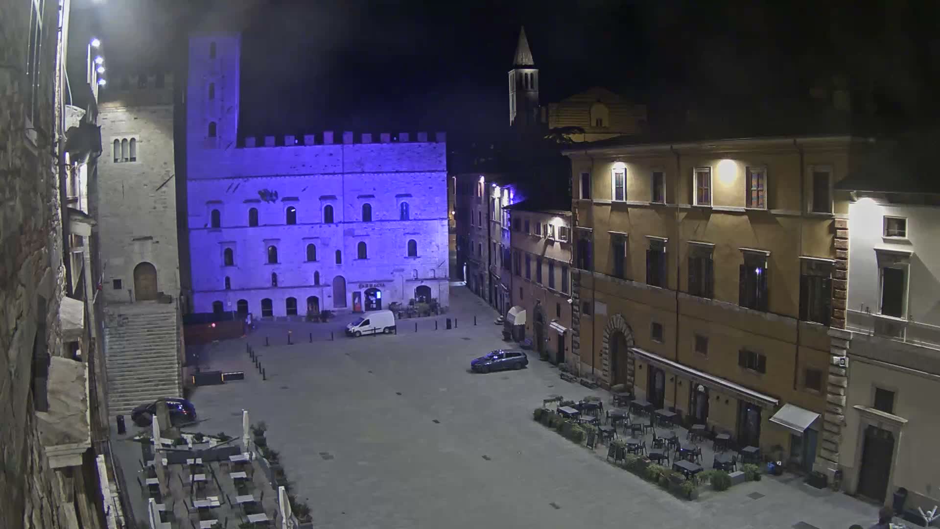 Todi, Piazza del Popolo Square Live Cam - Todi, Perugia, Umbria, Italia