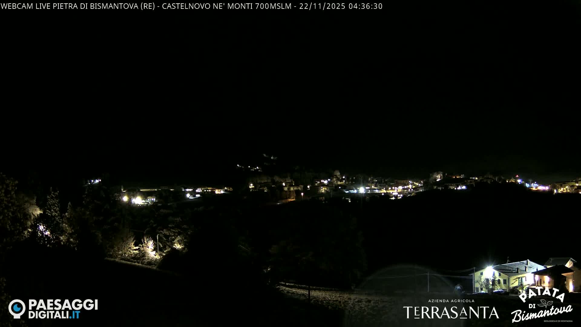  Pietra di Bismantova (Stone of Bismantova) Hill  & Castelnovo ne' Monti Comune Live Cam - Quarqua, Castelnovo ne' Monti, Reggia Emilia, Emilia-Romagna, Italy