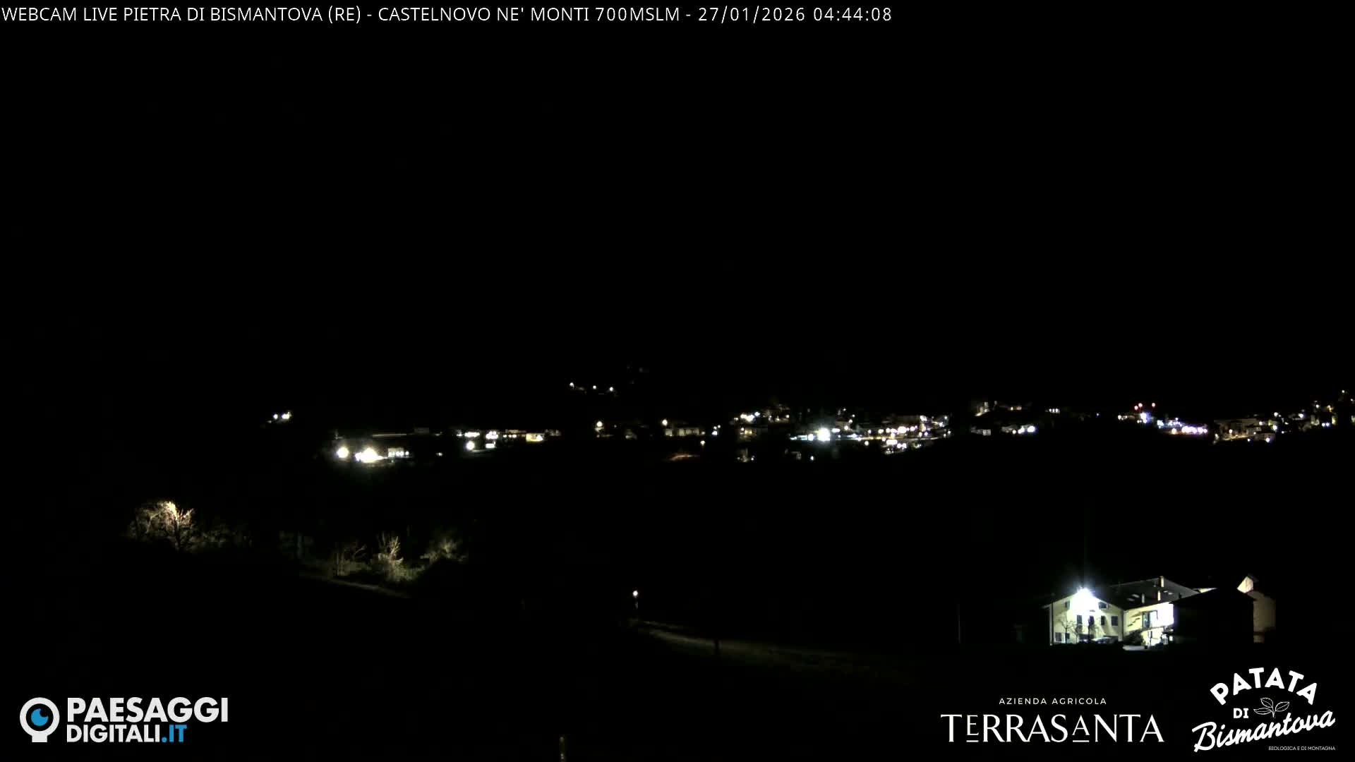  Pietra di Bismantova (Stone of Bismantova) Hill  & Castelnovo ne' Monti Comune Live Cam - Quarqua, Castelnovo ne' Monti, Reggia Emilia, Emilia-Romagna, Italy