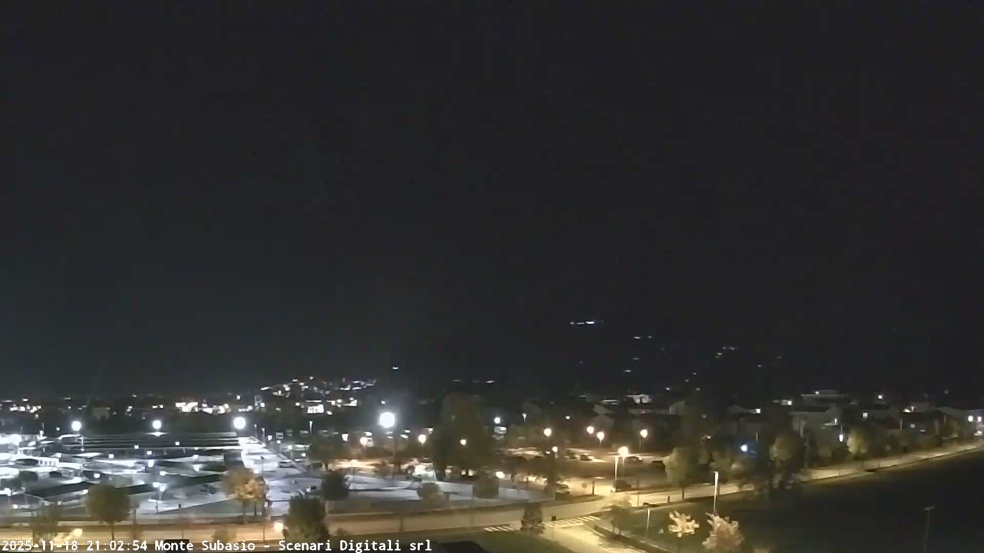 Strada Monte Subasio Mount View & Foligno City Skyline Live Cam - Foligno, Perugia, Umbria, Italy