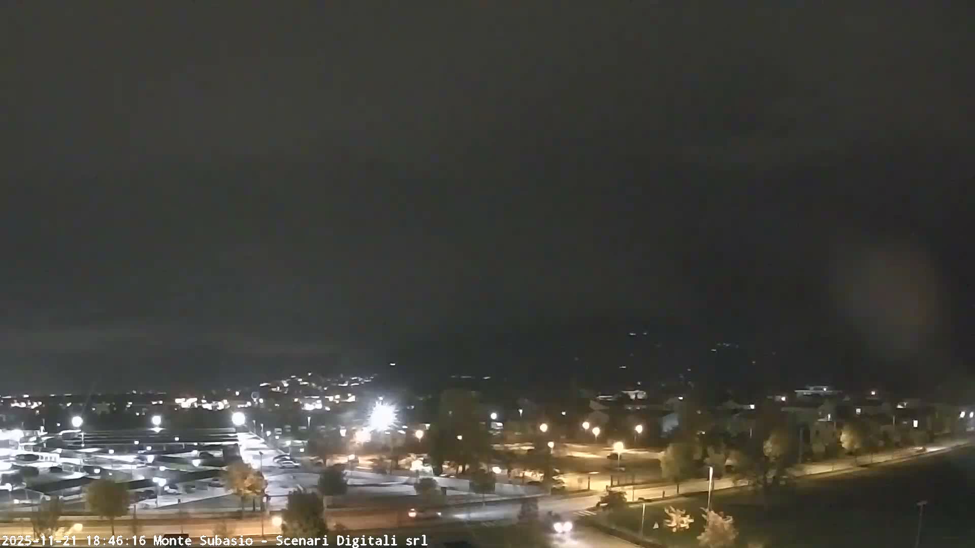 Strada Monte Subasio Mount View & Foligno City Skyline Live Cam - Foligno, Perugia, Umbria, Italy