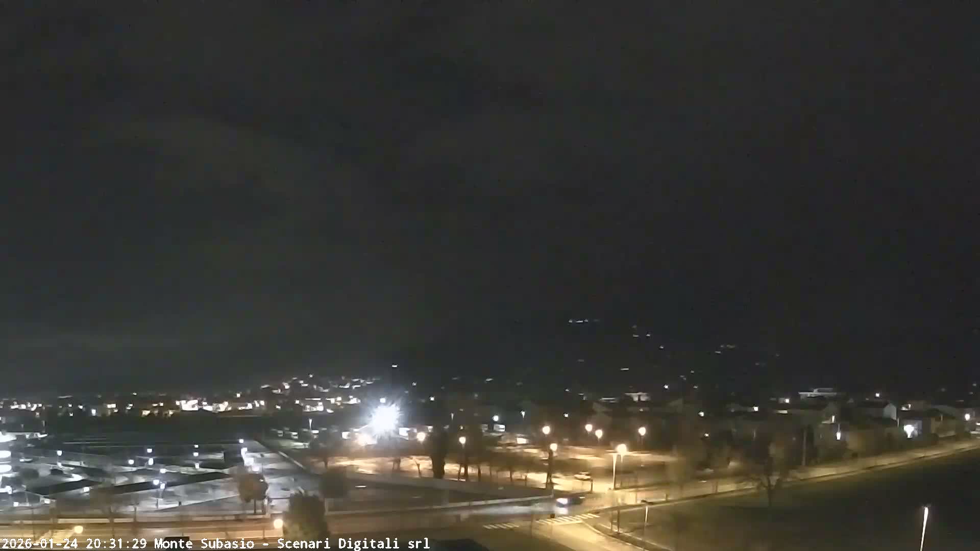 Strada Monte Subasio Mount View & Foligno City Skyline Live Cam - Foligno, Perugia, Umbria, Italy