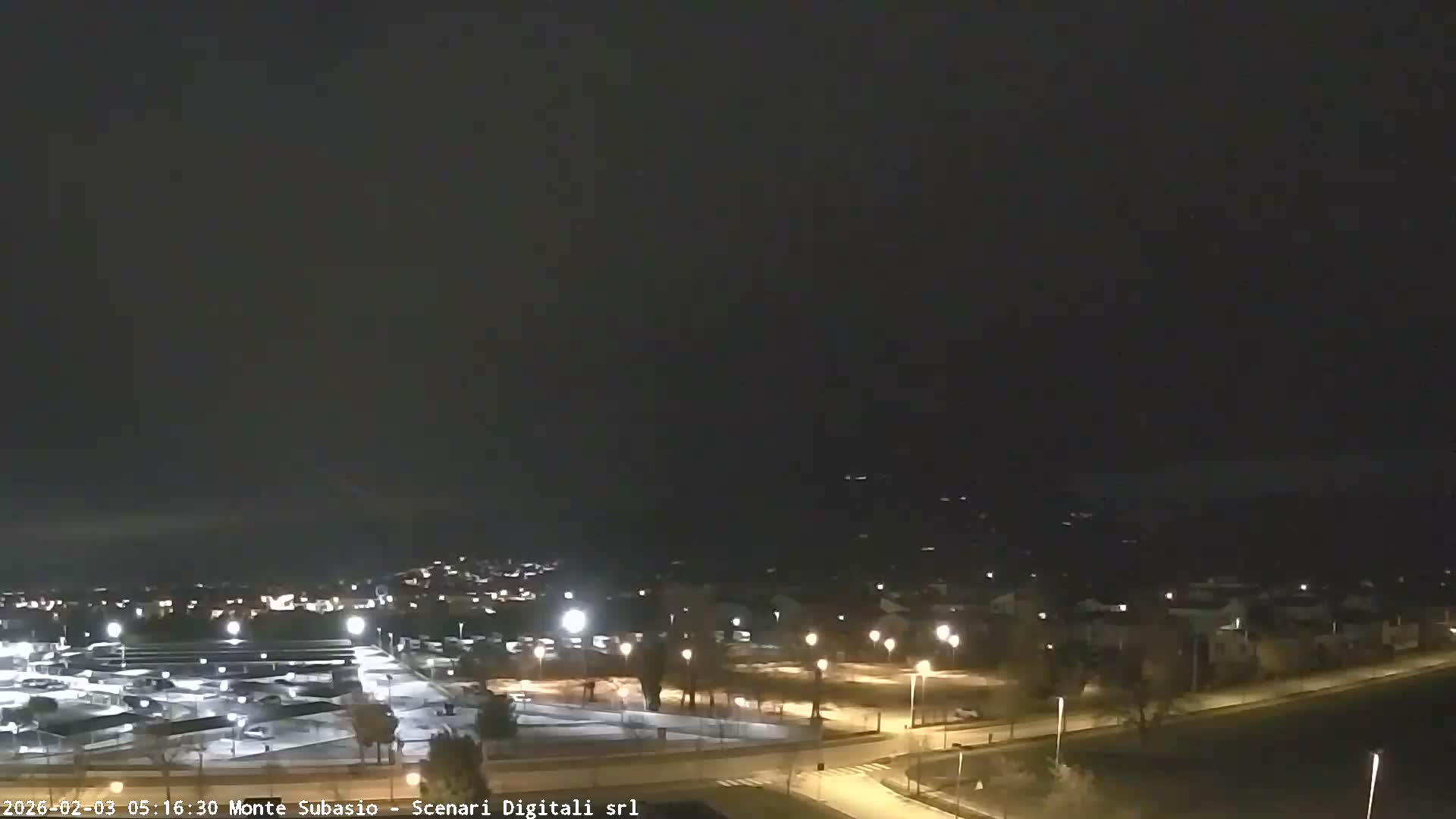 Strada Monte Subasio Mount View & Foligno City Skyline Live Cam - Foligno, Perugia, Umbria, Italy