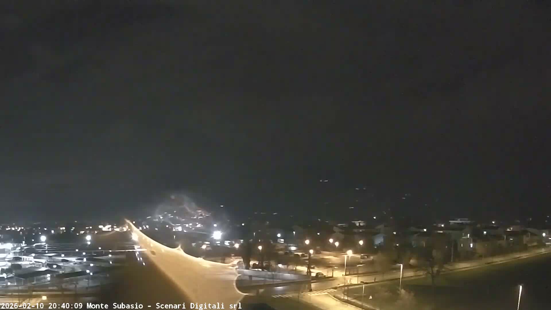 Strada Monte Subasio Mount View & Foligno City Skyline Live Cam - Foligno, Perugia, Umbria, Italy