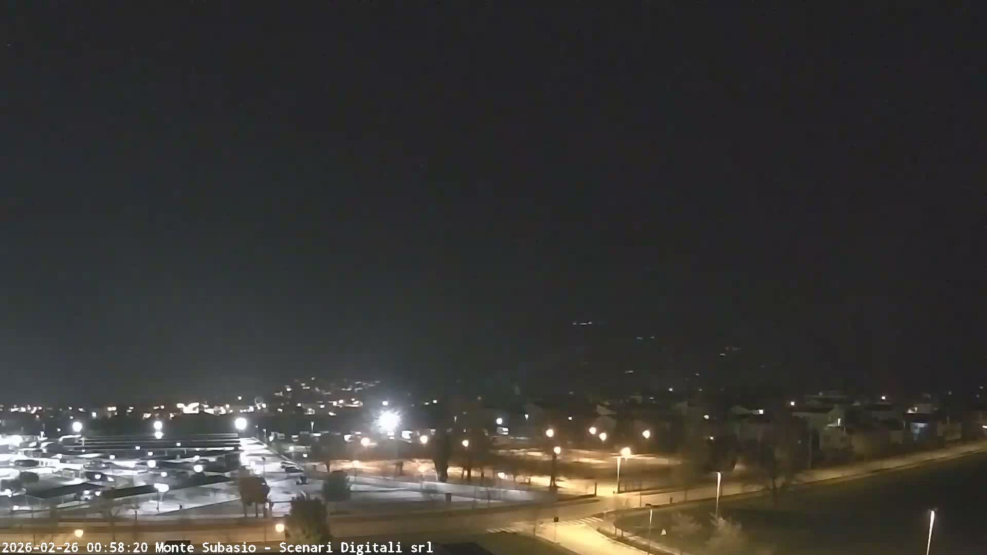 Strada Monte Subasio Mount View & Foligno City Skyline Live Cam - Foligno, Perugia, Umbria, Italy