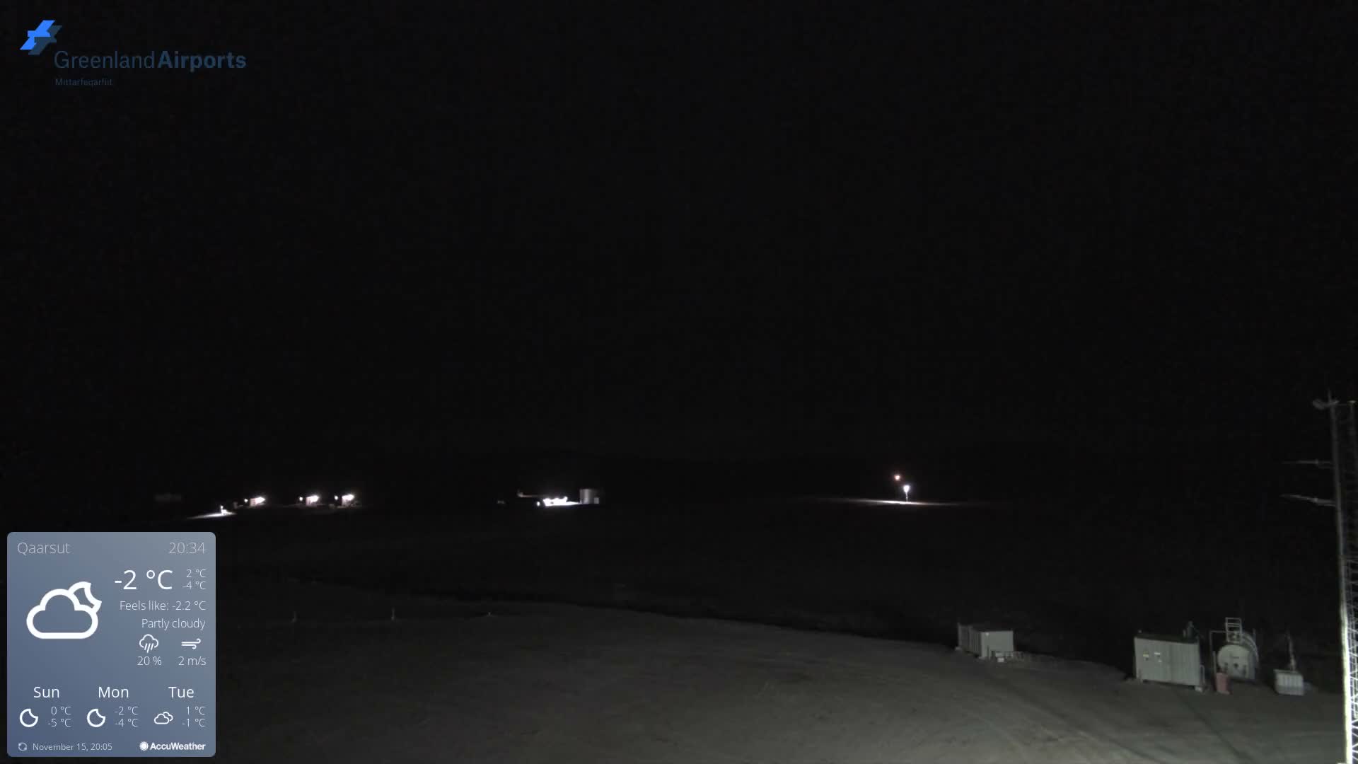 Qaarsut Airport (Mittarfik Qaarsut) East Towards View Live Cam JQA / BGUQ  - Qaarsut, Avannaata, Greenland, Denmark