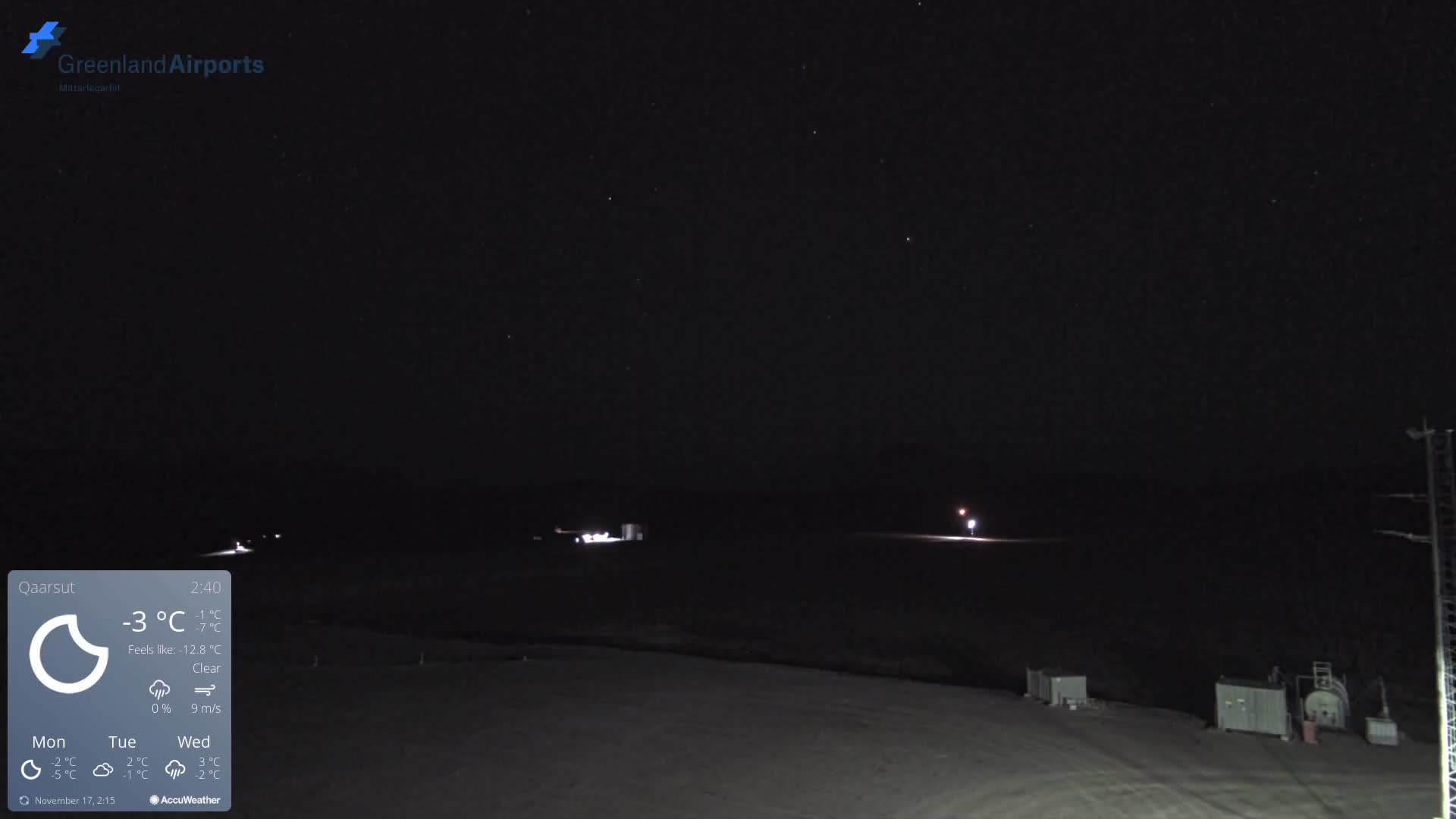 Qaarsut Airport (Mittarfik Qaarsut) East Towards View Live Cam JQA / BGUQ  - Qaarsut, Avannaata, Greenland, Denmark