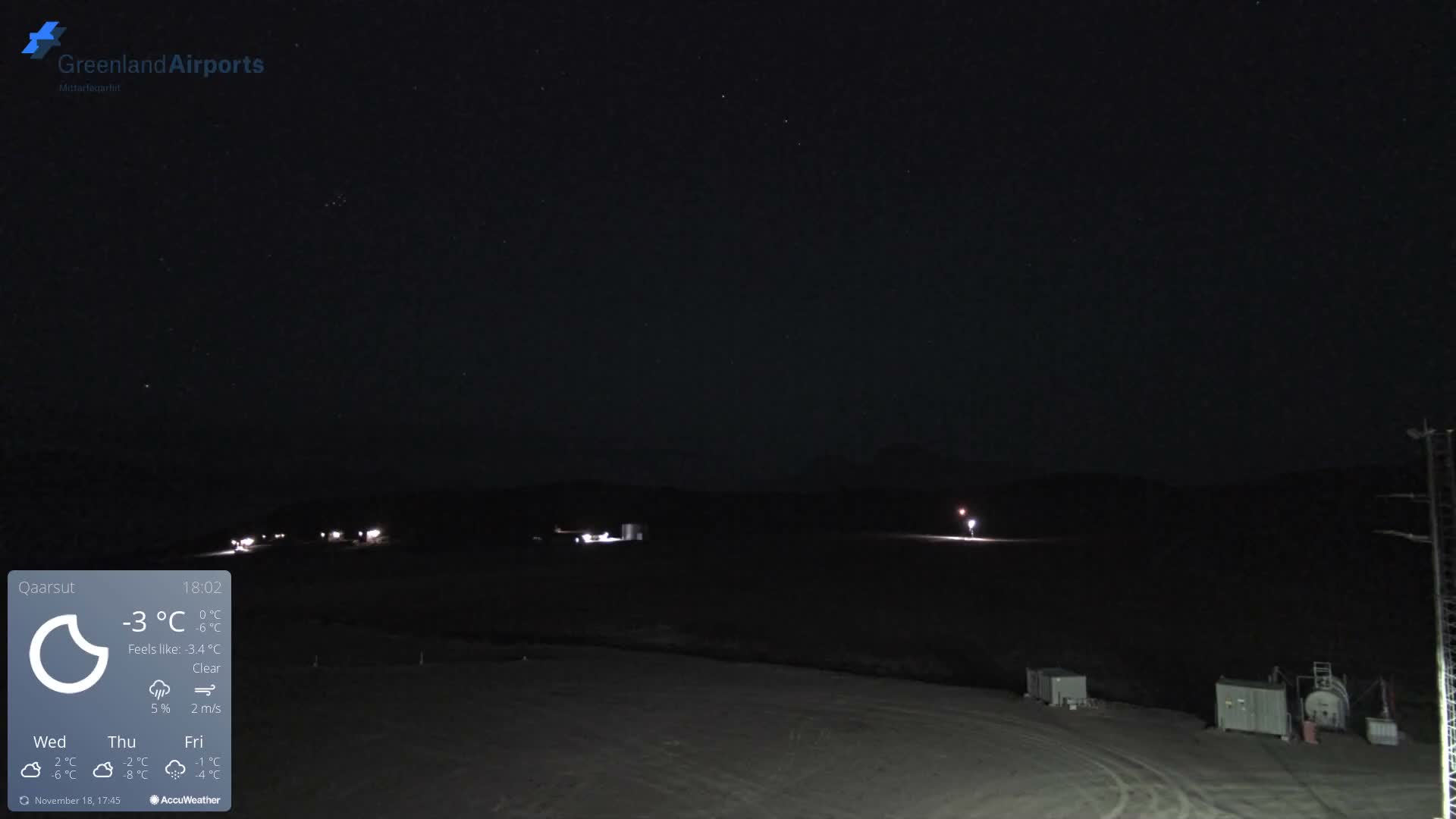 Qaarsut Airport (Mittarfik Qaarsut) East Towards View Live Cam JQA / BGUQ  - Qaarsut, Avannaata, Greenland, Denmark