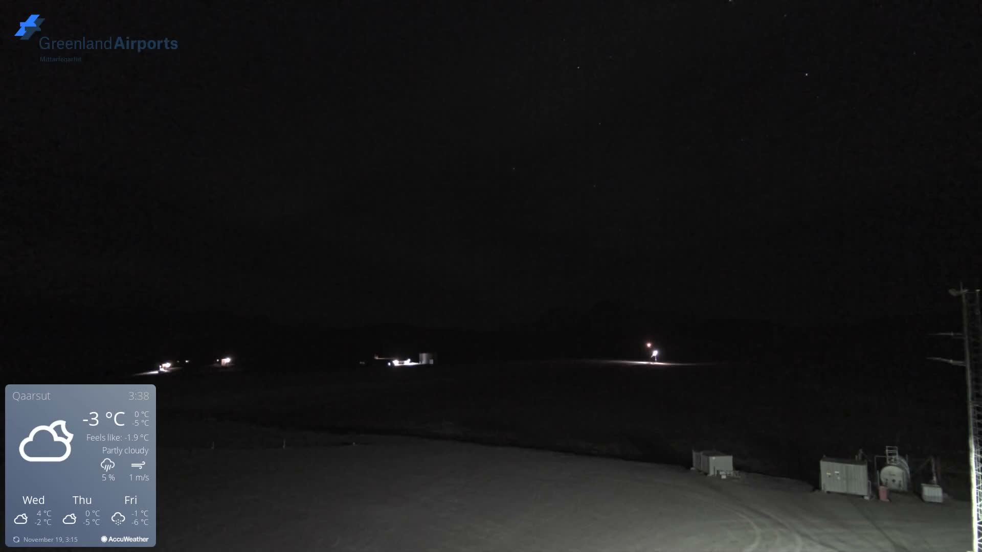 Qaarsut Airport (Mittarfik Qaarsut) East Towards View Live Cam JQA / BGUQ  - Qaarsut, Avannaata, Greenland, Denmark