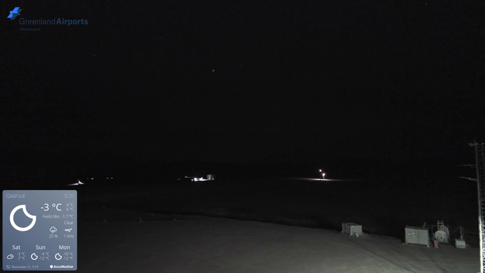Qaarsut Airport (Mittarfik Qaarsut) East Towards View Live Cam JQA / BGUQ  - Qaarsut, Avannaata, Greenland, Denmark