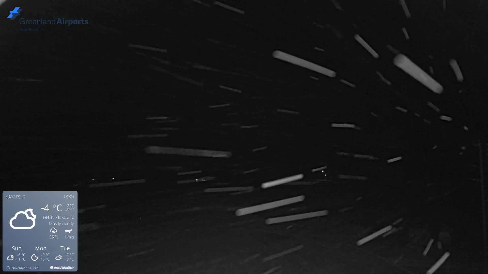 Qaarsut Airport (Mittarfik Qaarsut) East Towards View Live Cam JQA / BGUQ  - Qaarsut, Avannaata, Greenland, Denmark