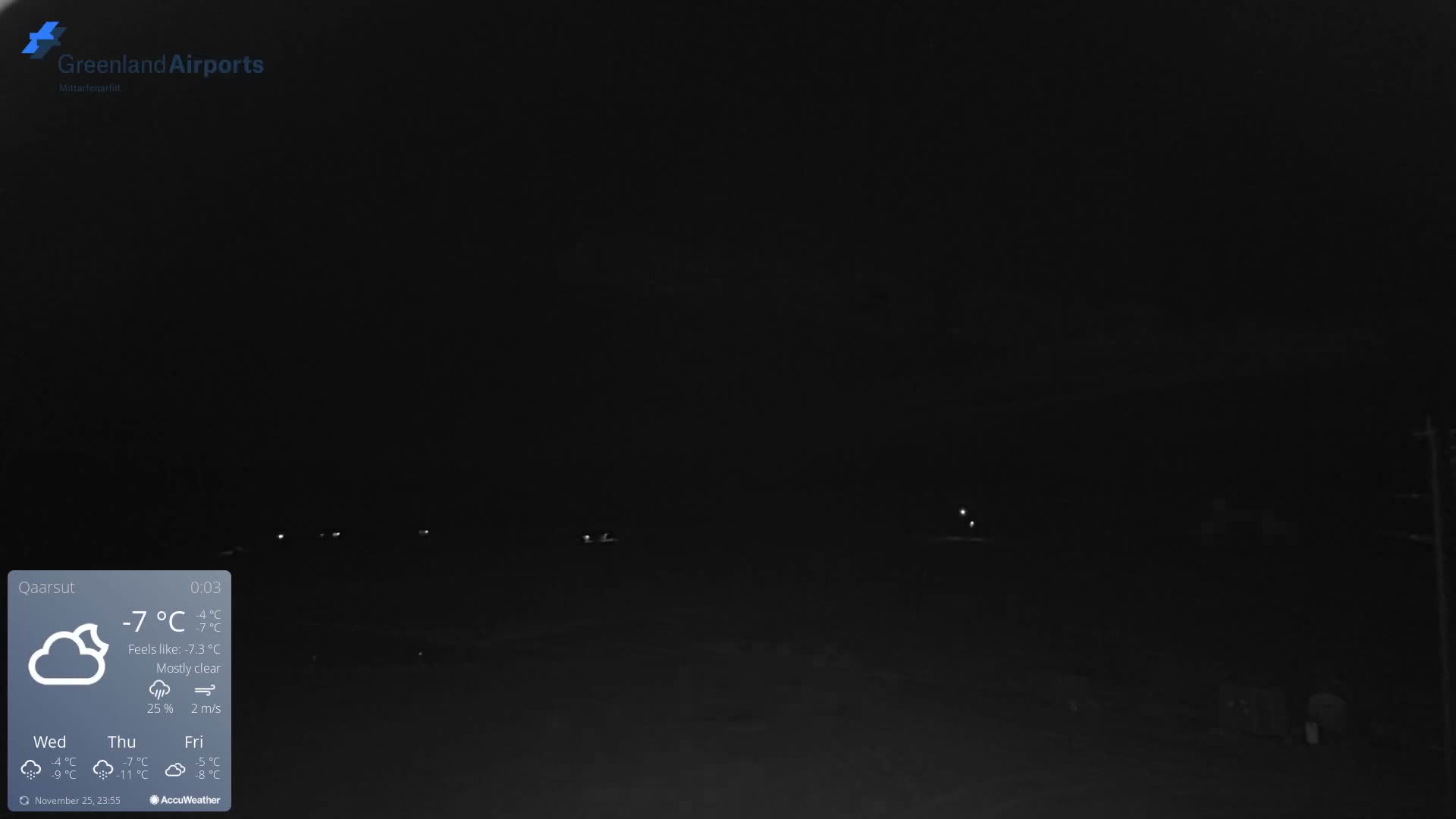 Qaarsut Airport (Mittarfik Qaarsut) East Towards View Live Cam JQA / BGUQ  - Qaarsut, Avannaata, Greenland, Denmark