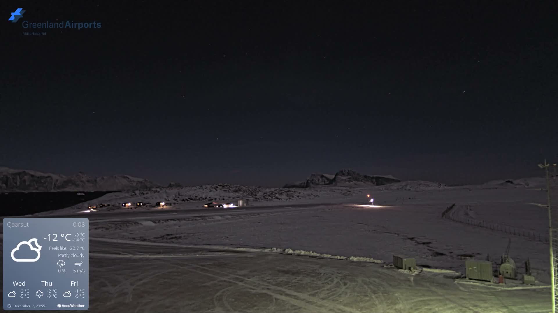Qaarsut Airport (Mittarfik Qaarsut) East Towards View Live Cam JQA / BGUQ  - Qaarsut, Avannaata, Greenland, Denmark