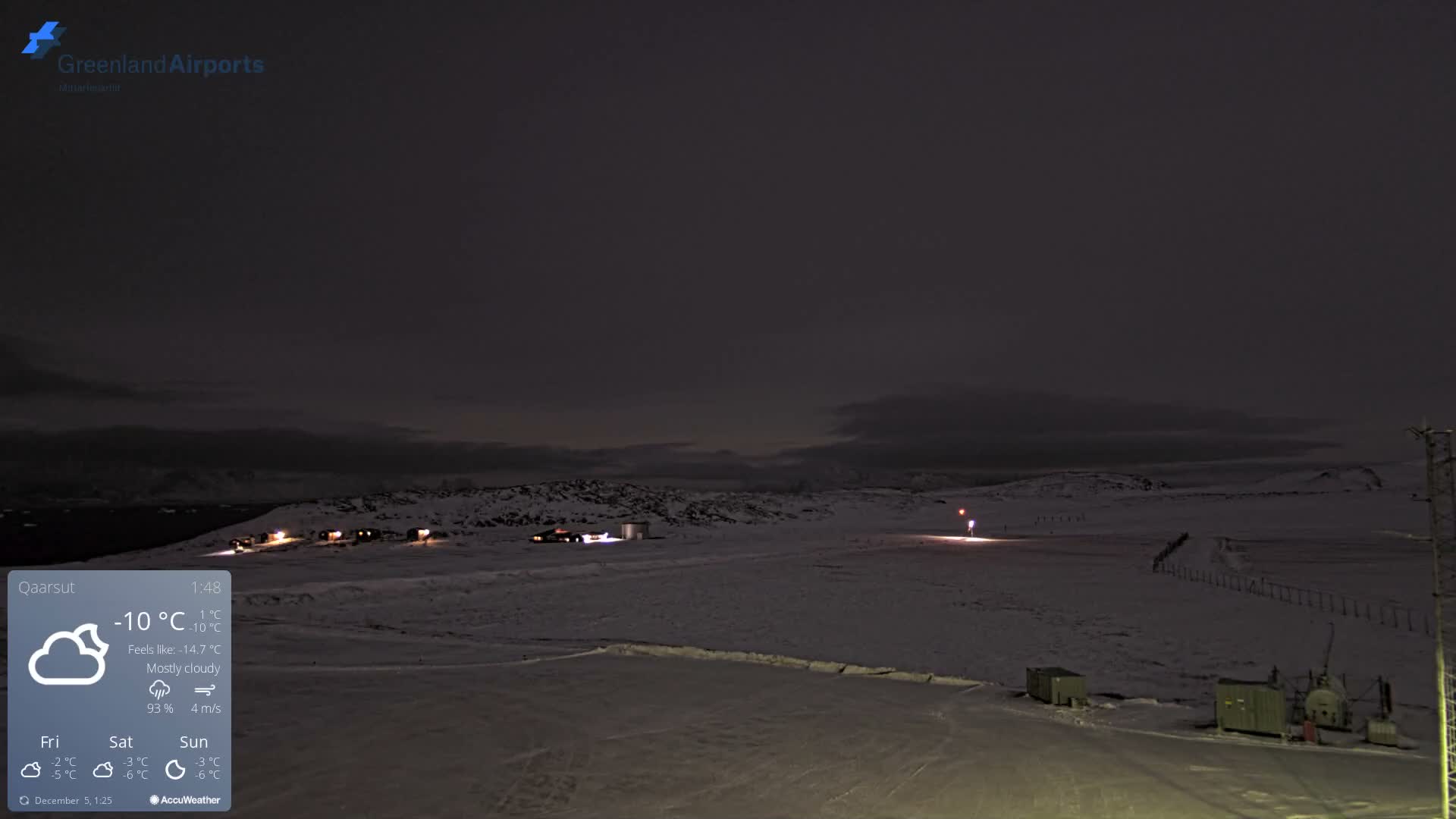 Qaarsut Airport (Mittarfik Qaarsut) East Towards View Live Cam JQA / BGUQ  - Qaarsut, Avannaata, Greenland, Denmark