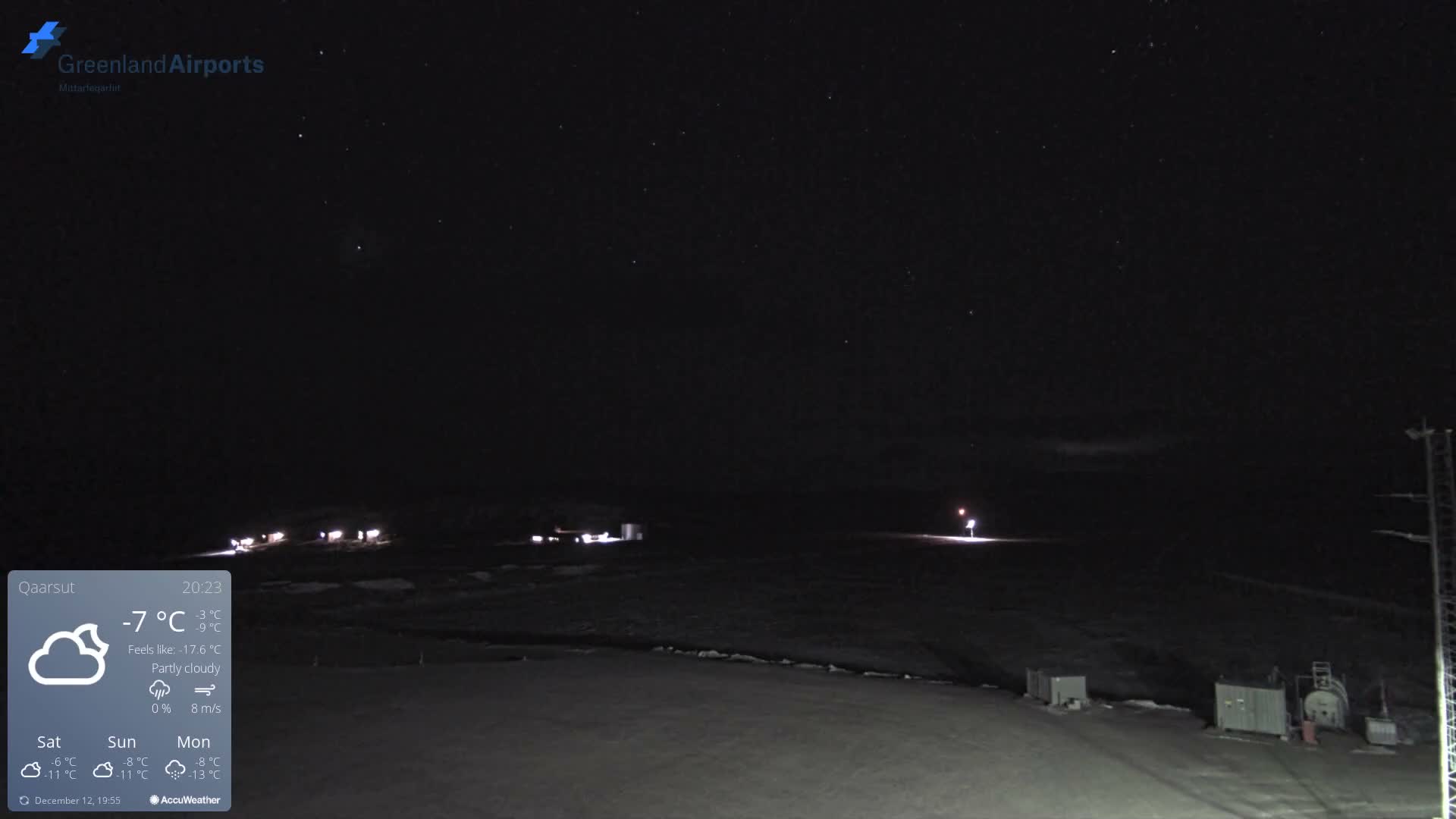 Qaarsut Airport (Mittarfik Qaarsut) East Towards View Live Cam JQA / BGUQ  - Qaarsut, Avannaata, Greenland, Denmark