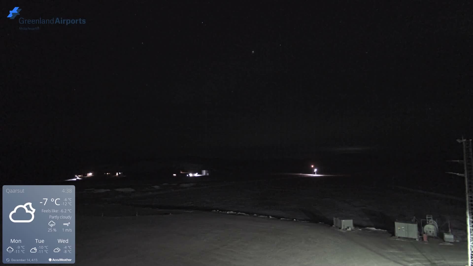 Qaarsut Airport (Mittarfik Qaarsut) East Towards View Live Cam JQA / BGUQ  - Qaarsut, Avannaata, Greenland, Denmark