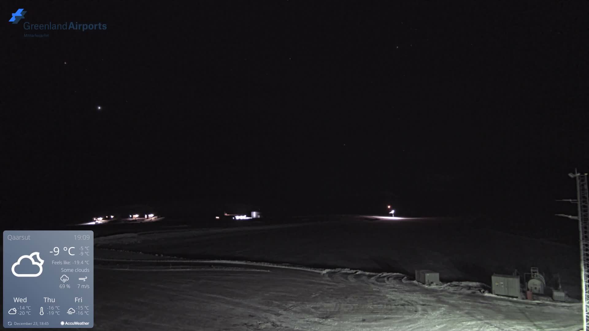 Qaarsut Airport (Mittarfik Qaarsut) East Towards View Live Cam JQA / BGUQ  - Qaarsut, Avannaata, Greenland, Denmark