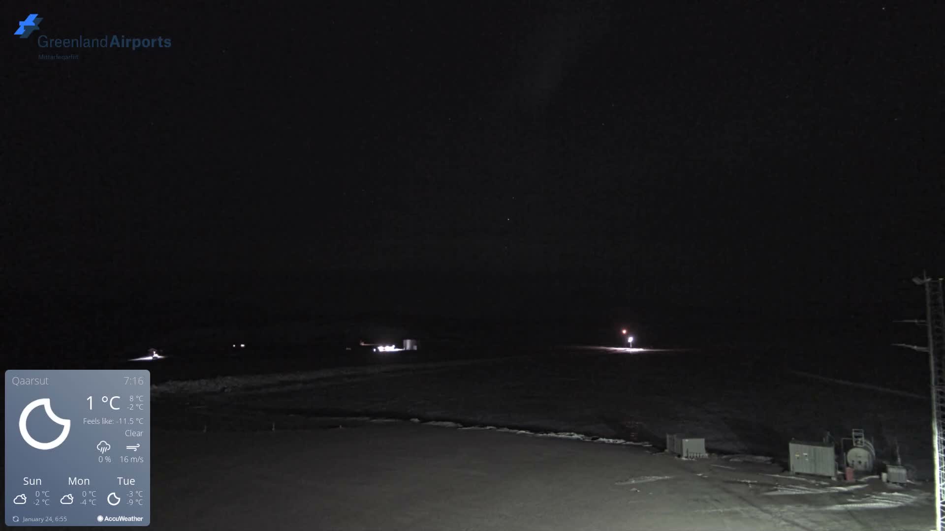 Qaarsut Airport (Mittarfik Qaarsut) East Towards View Live Cam JQA / BGUQ  - Qaarsut, Avannaata, Greenland, Denmark